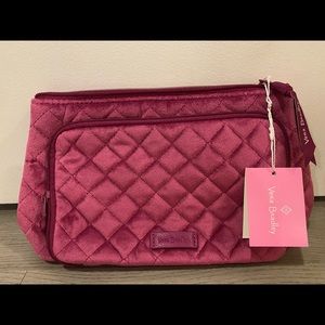 Vera Bradley Pink Velvet Compact Makeup Organizer